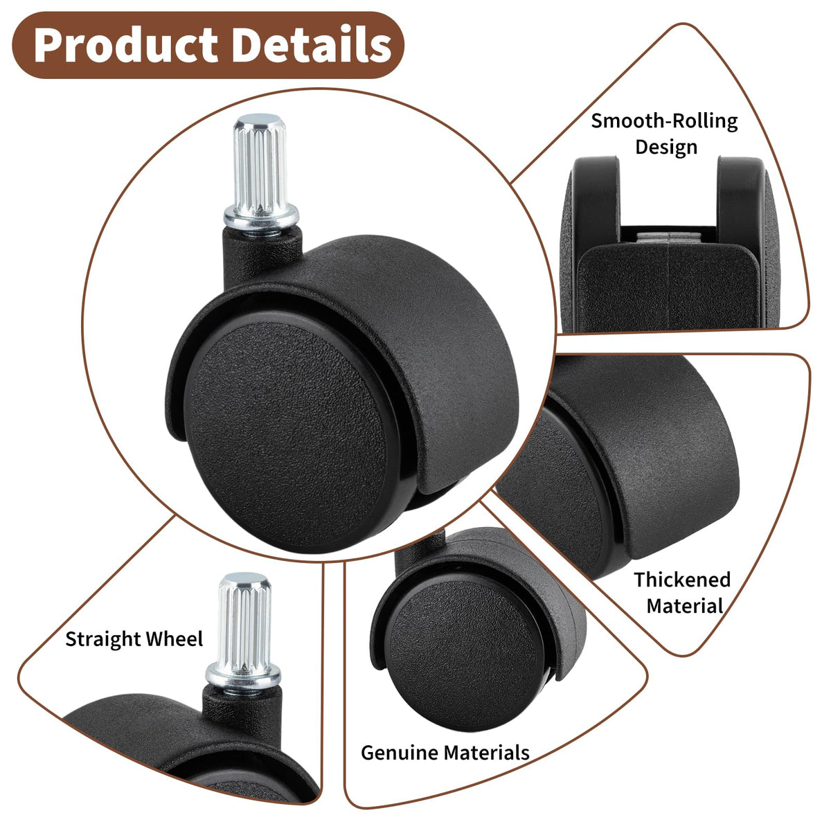 Swivel Caster Wheels 4-Pack B14238