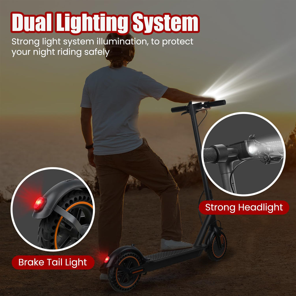 500W Foldable Electric Scooter with Dual Braking System D979965