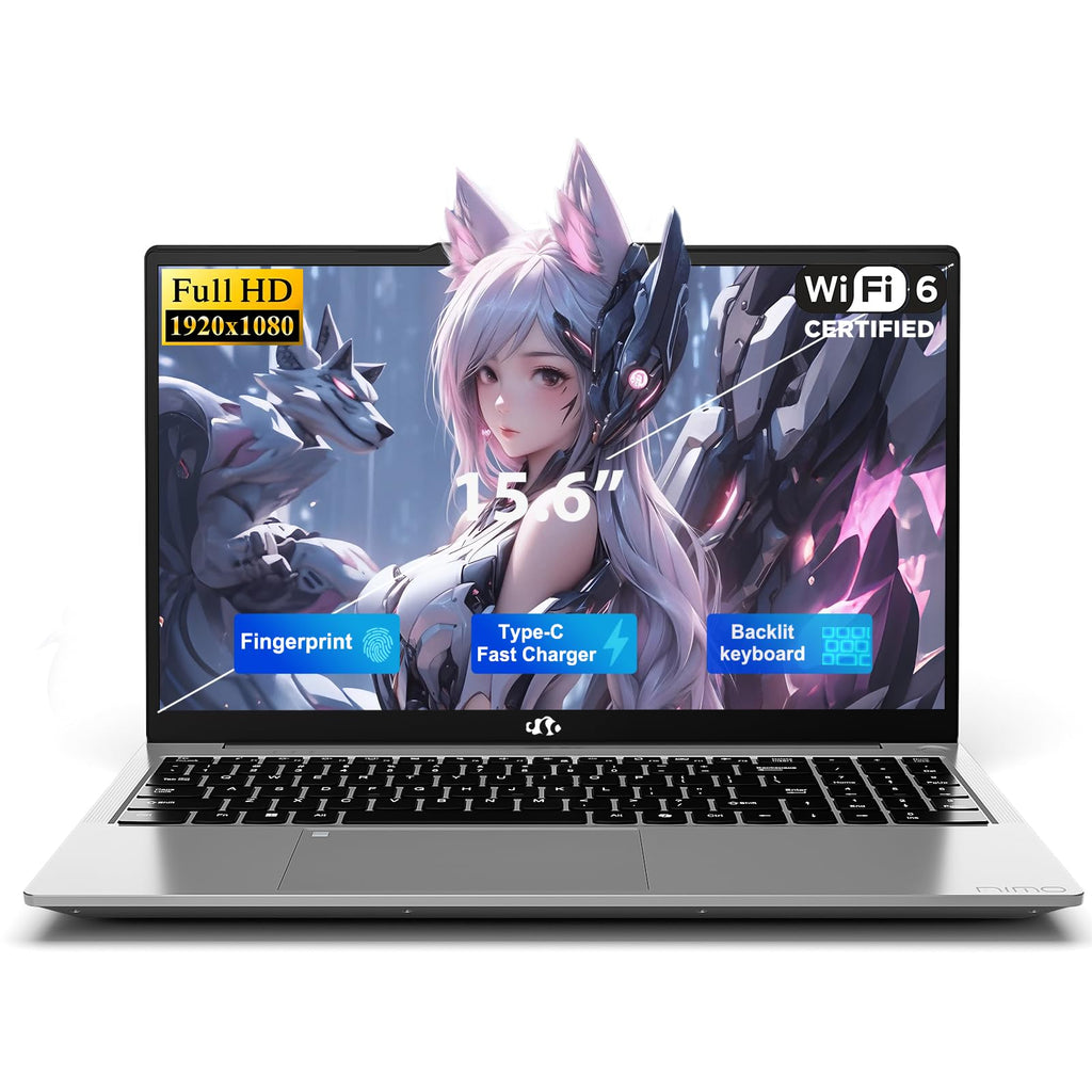 15.6" FHD Laptop, Intel 4 Cores, 8GB RAM, 256GB SSD C761