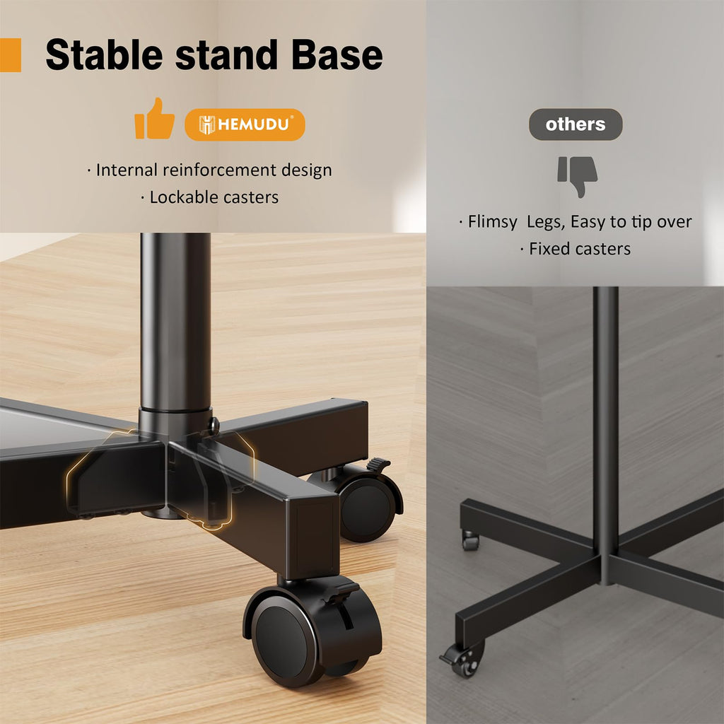 Mobile TV Stand for 23-60 Inch Flat Curved Screen TVs with Wheels S7910
