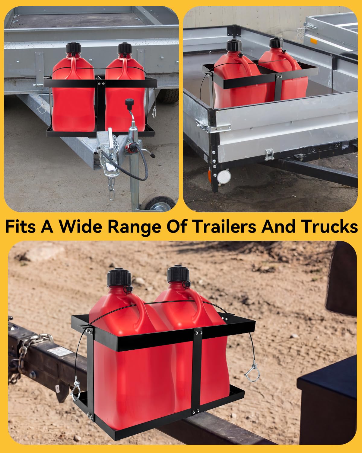 5 Gallon Gas Can Holder for Two 5 Gallon Gas Cans X48506