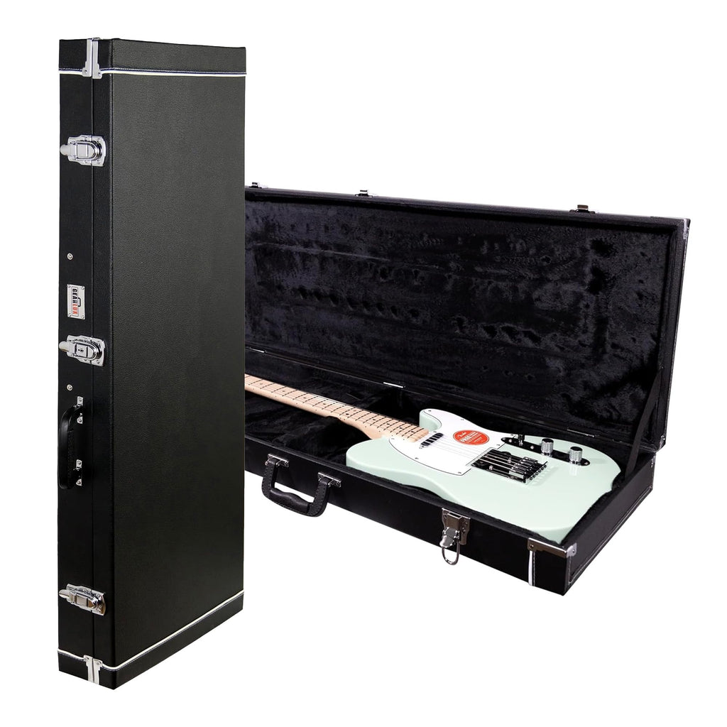 Electric Guitar Hard Case with Lock and Key, Black I9819