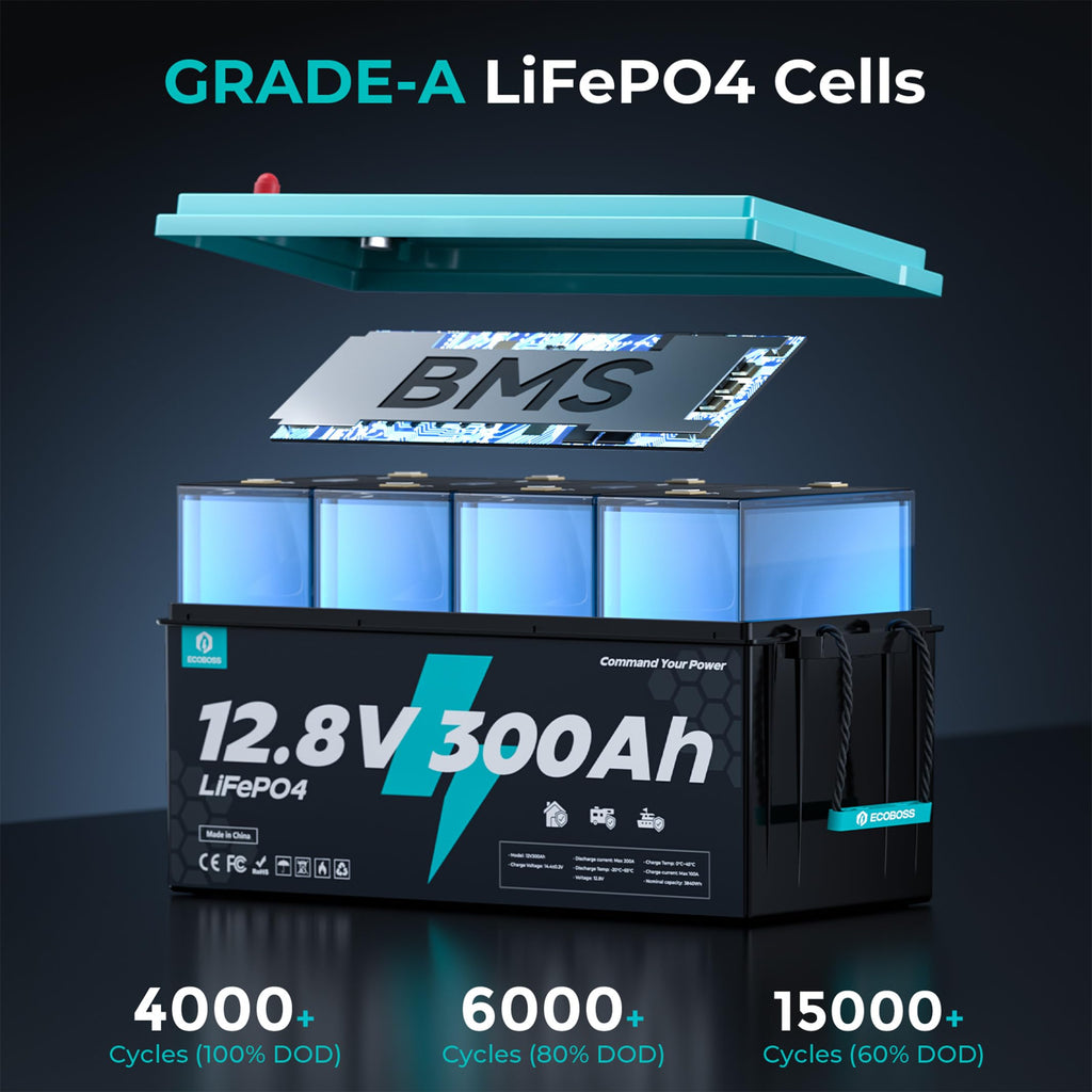 12V 300Ah LiFePO4 Deep Cycle Lithium Battery L5594