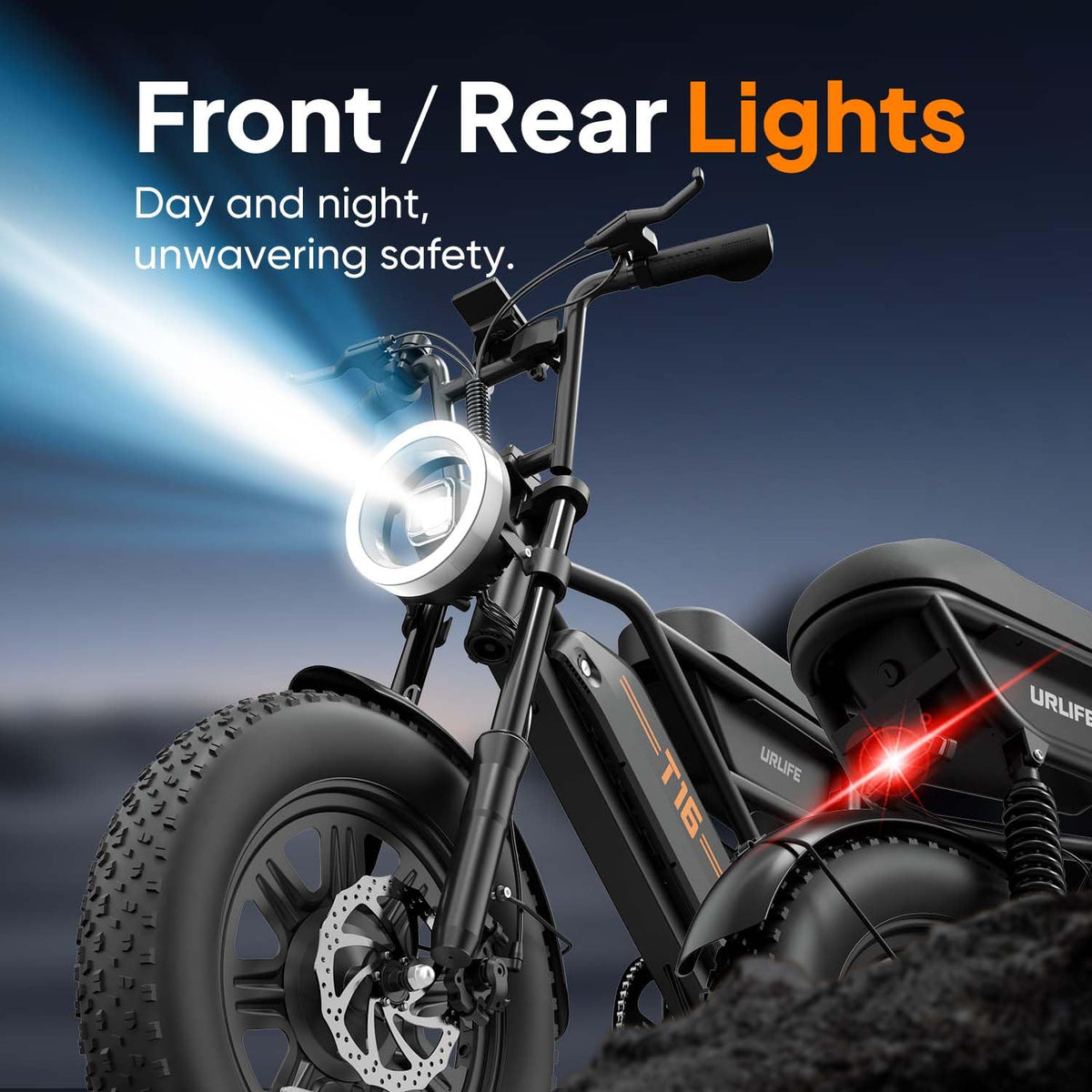 1000W Peak Electric Bike with 48V 13AH Battery, 16" Fat Tire I4348