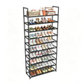 Black 10 Tier Shoe Rack M683