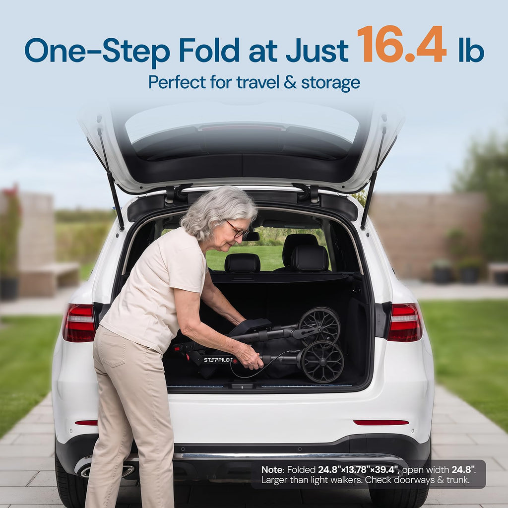 Bariatric Rollator Walker with Seat 500 lb Capacity C951777