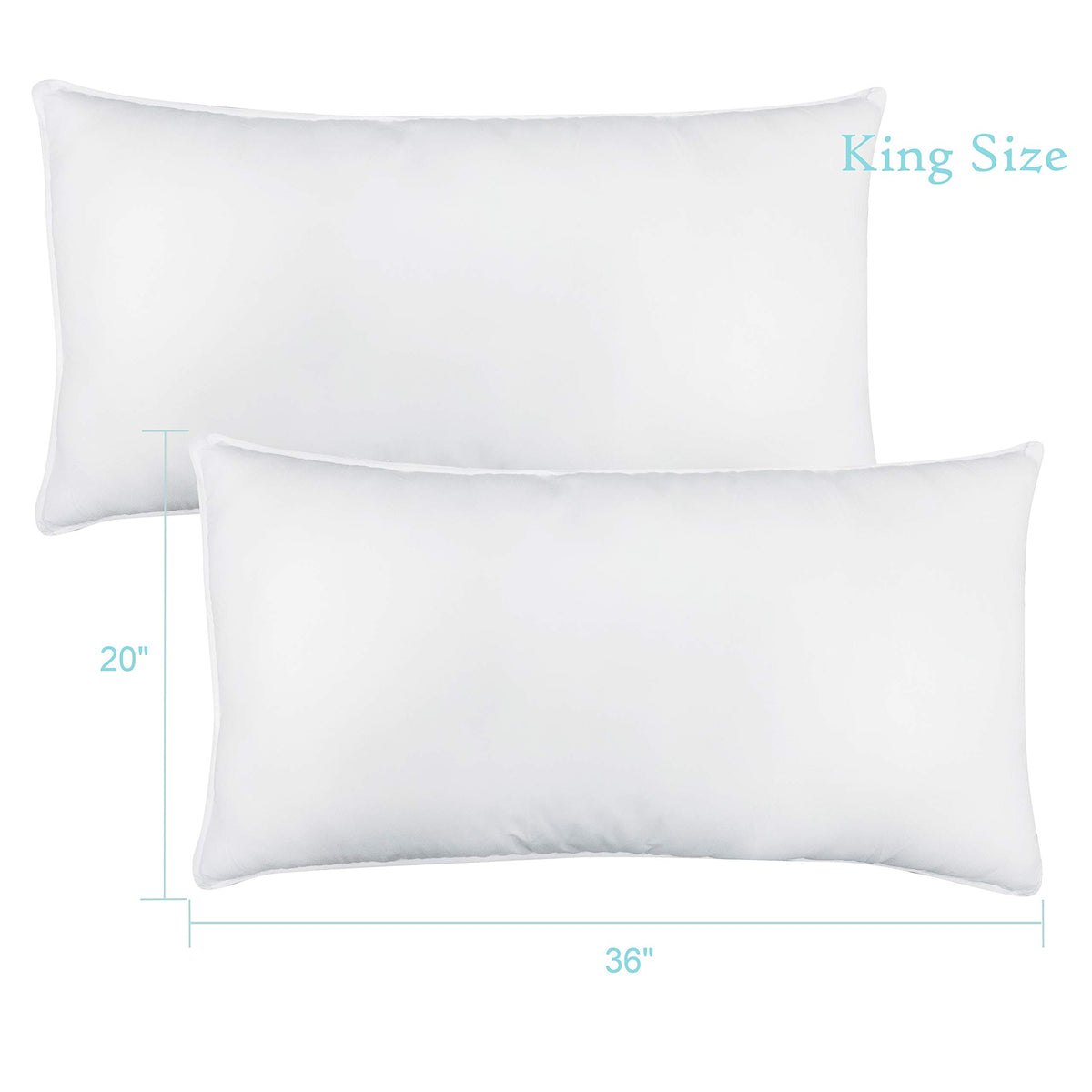 King Size Down Alternative Cooling Pillow Set of 2 T9196