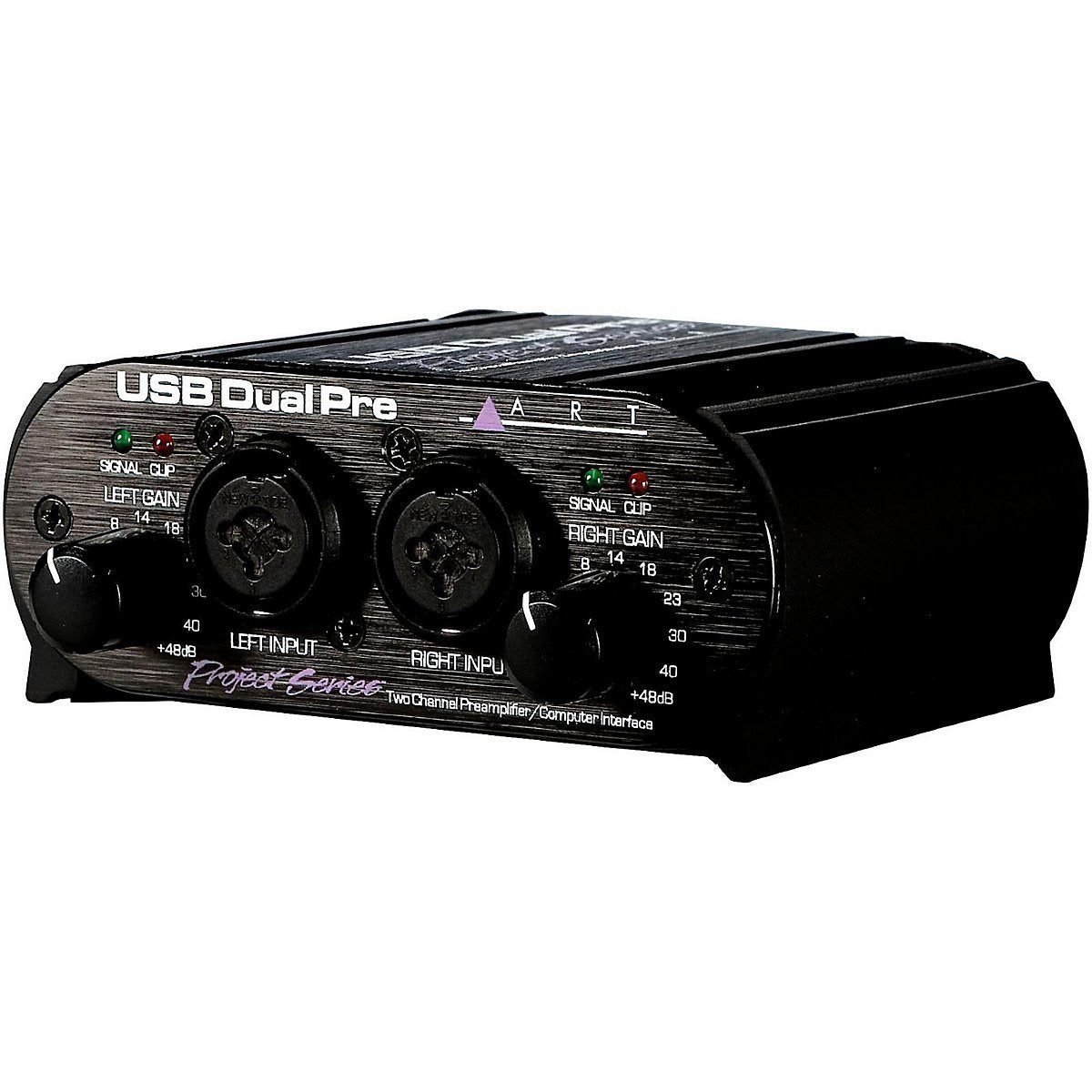 USB Dual Pre Two Channel Preamplifier/Computer Interface, Black S5186
