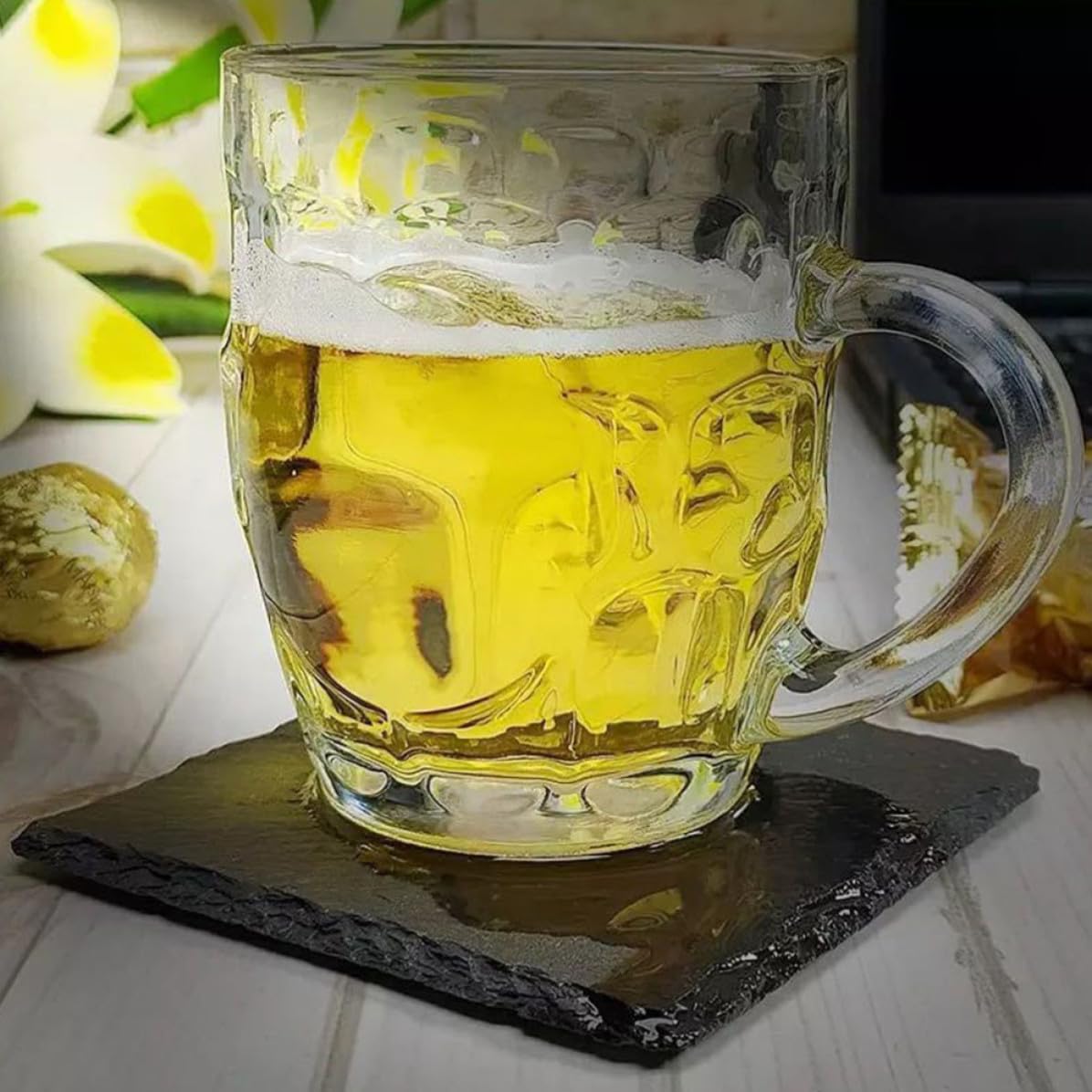 12pcs Natural Stone Cup Coasters P8827