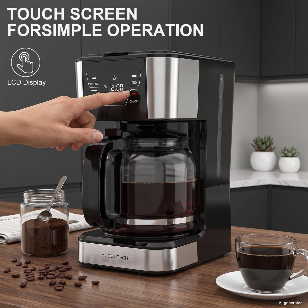 12-Cup Programmable Drip Coffee Maker B607277