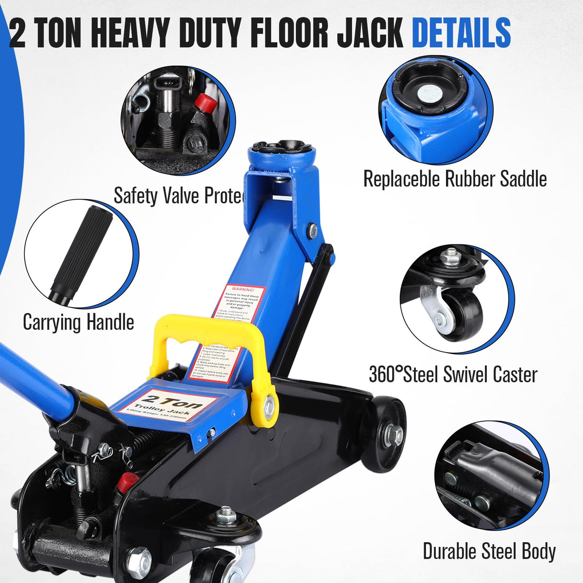 2 Ton Low Profile Hydraulic Floor Jack C568