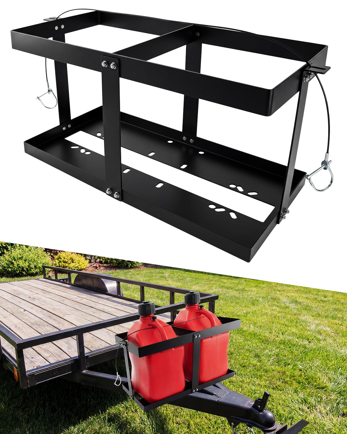 5 Gallon Gas Can Holder for Two 5 Gallon Gas Cans X48506