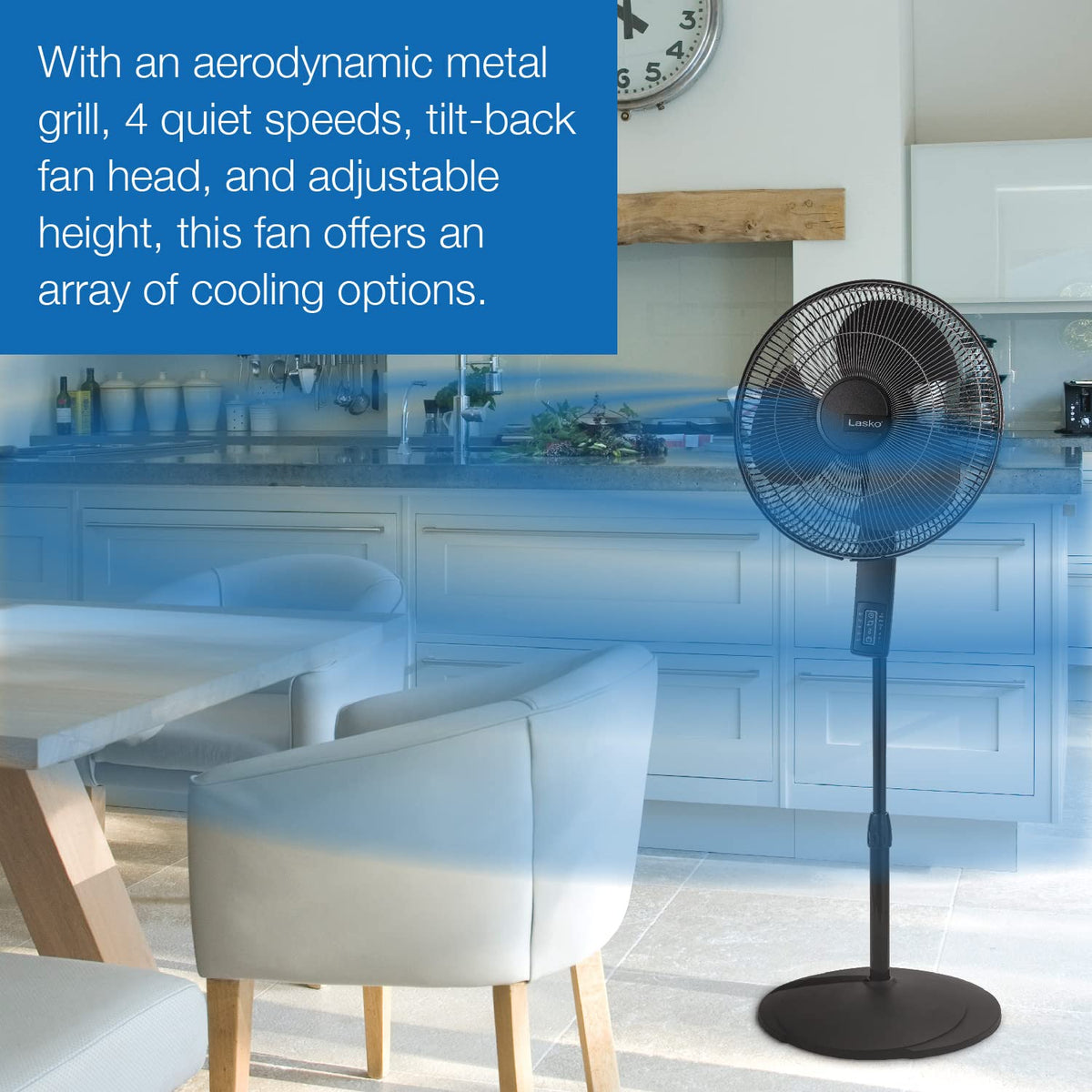 Oscillating Pedestal Fan 16" Black O71554