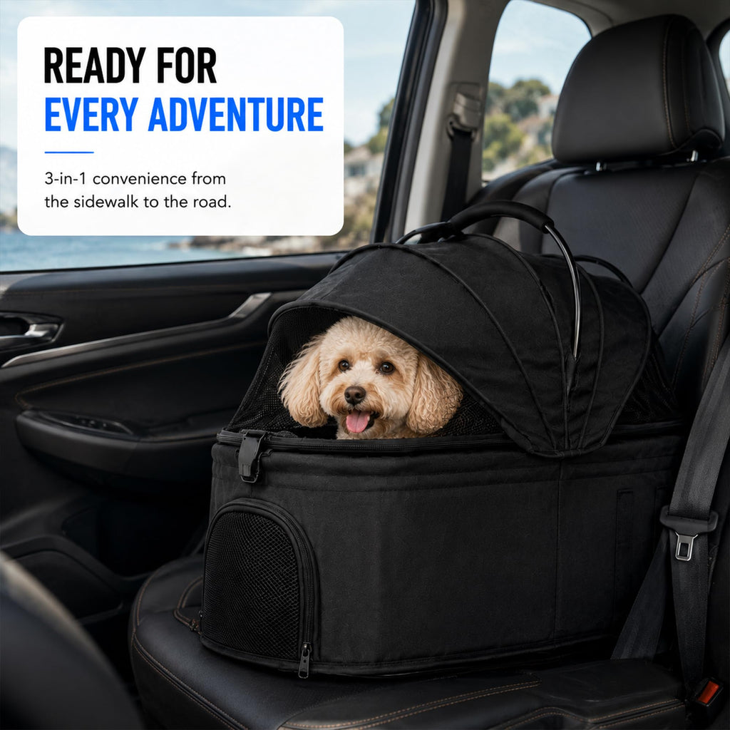 Foldable Pet Stroller with Cup Holder E486
