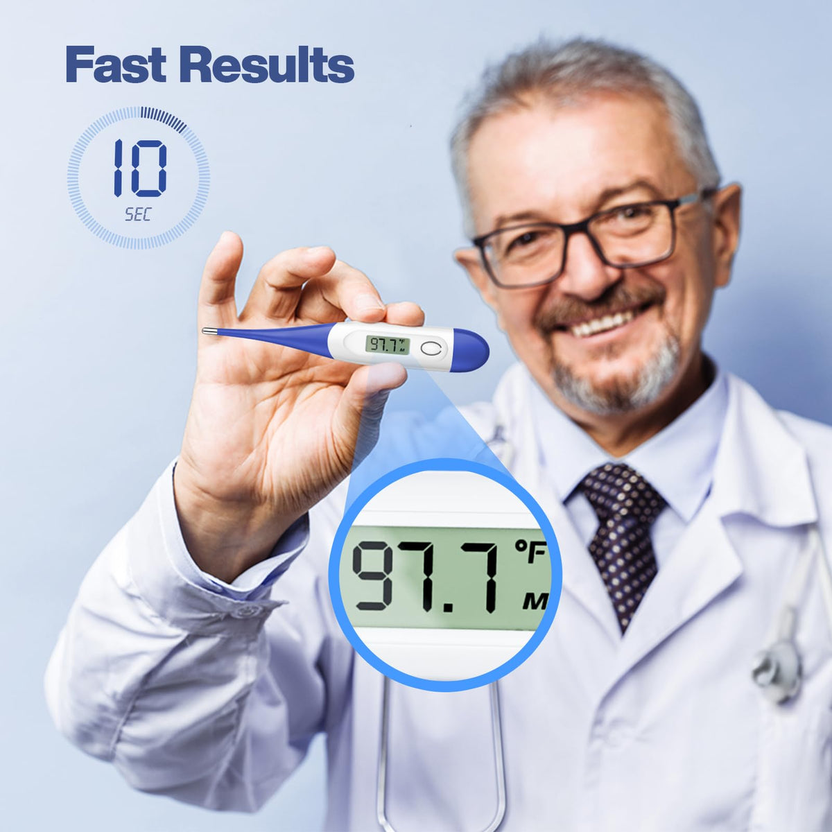 Digital Thermometer Dark Blue J7824