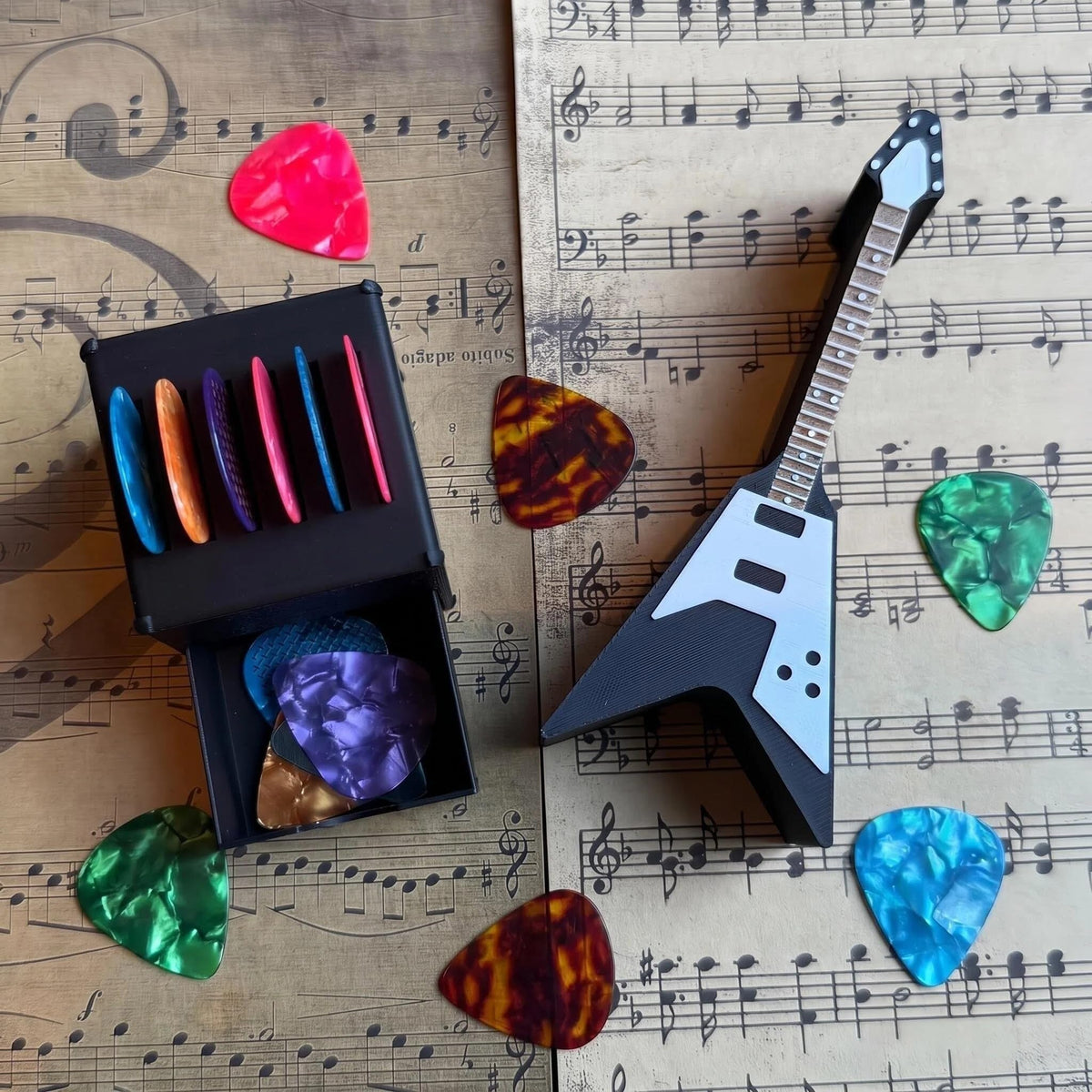 Guitar Picks Holder Box Set X13322