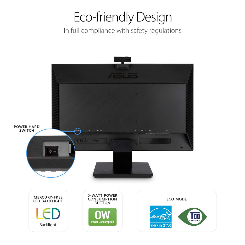 24 Inch 1080P Computer Monitor with Webcam R595