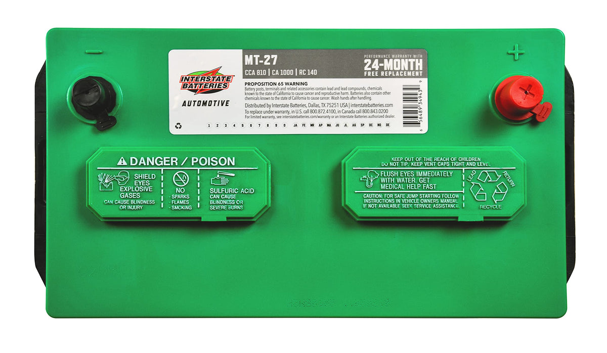 Group 27 12V 810 CCA Automotive Battery R600180