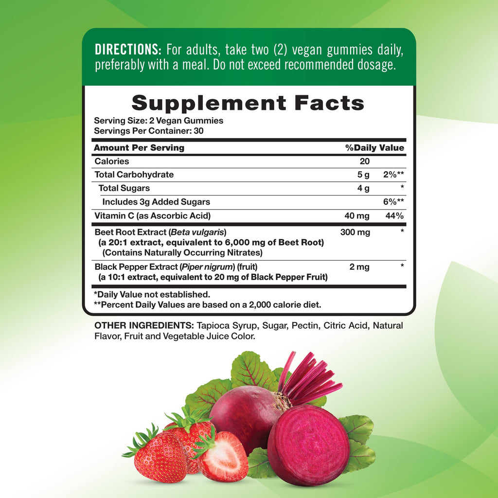 Beet Root Gummies 60 Count W4552