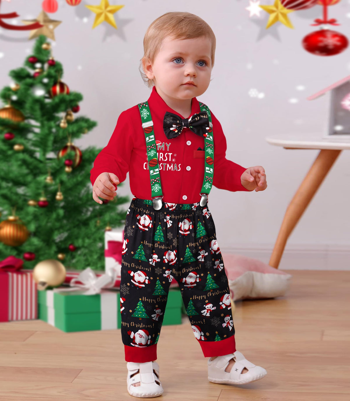 Baby Boy Christmas Outfit 3PCS Set X203734