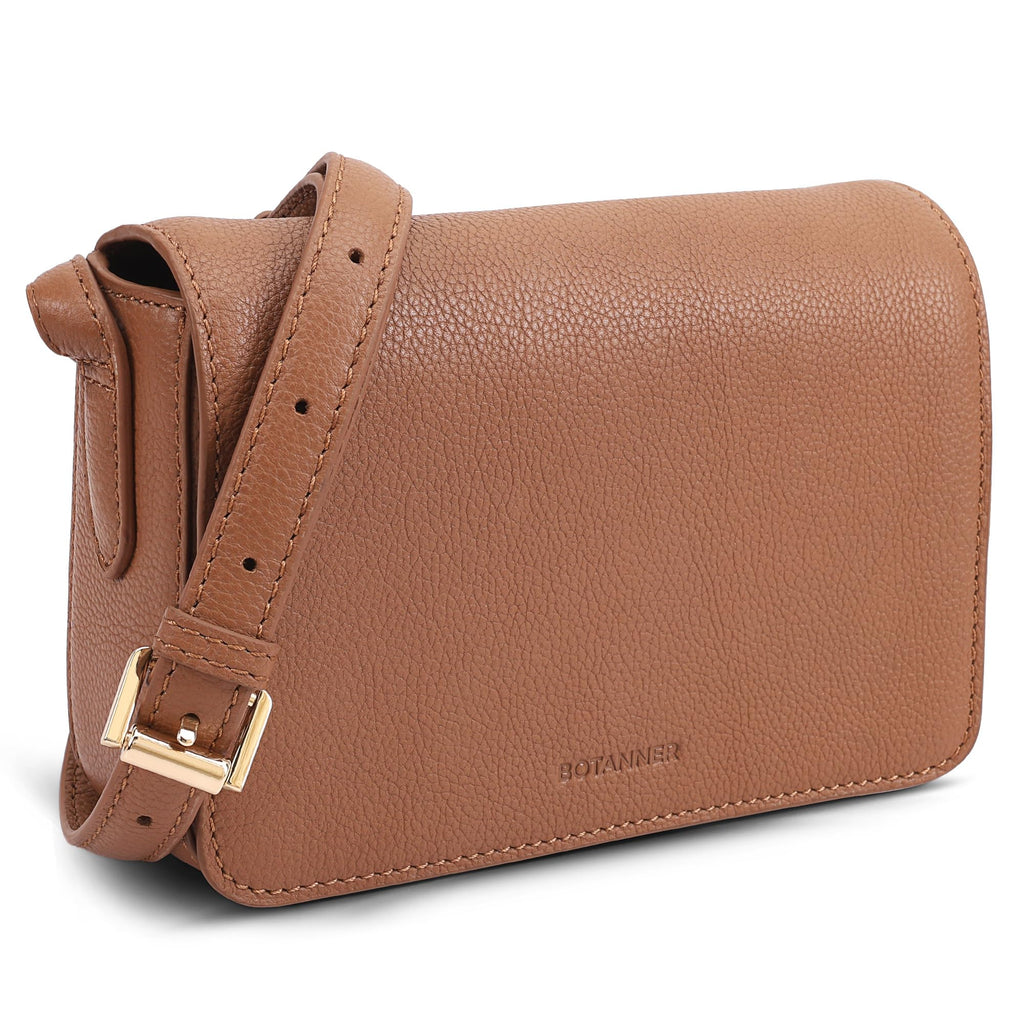 Genuine Leather Crossbody Shoulder Bag with Adjustable Strap N252