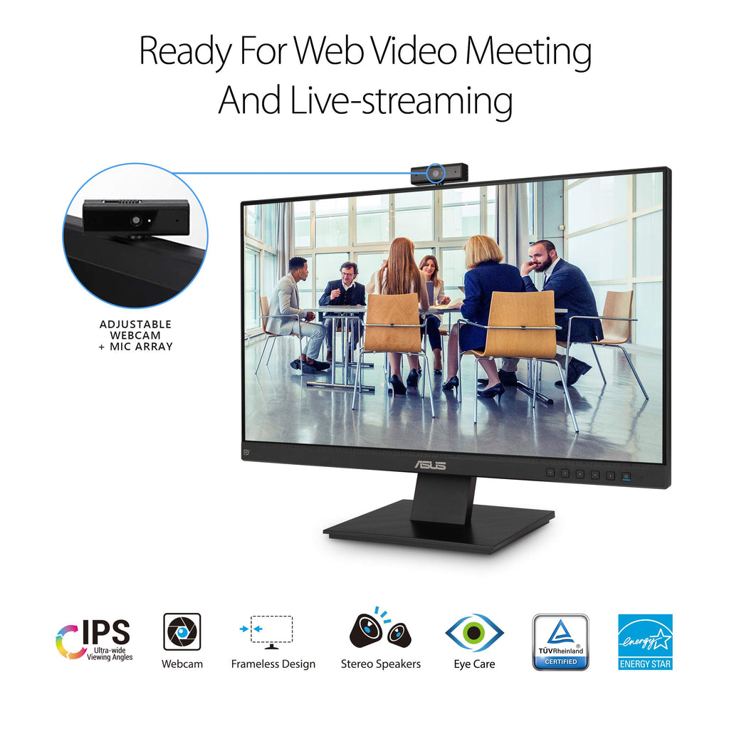 24 Inch 1080P Computer Monitor with Webcam R595