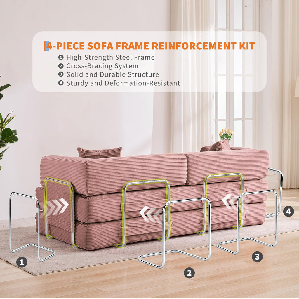 5-in-1 Convertible Sleeper Sofa Bed T897641