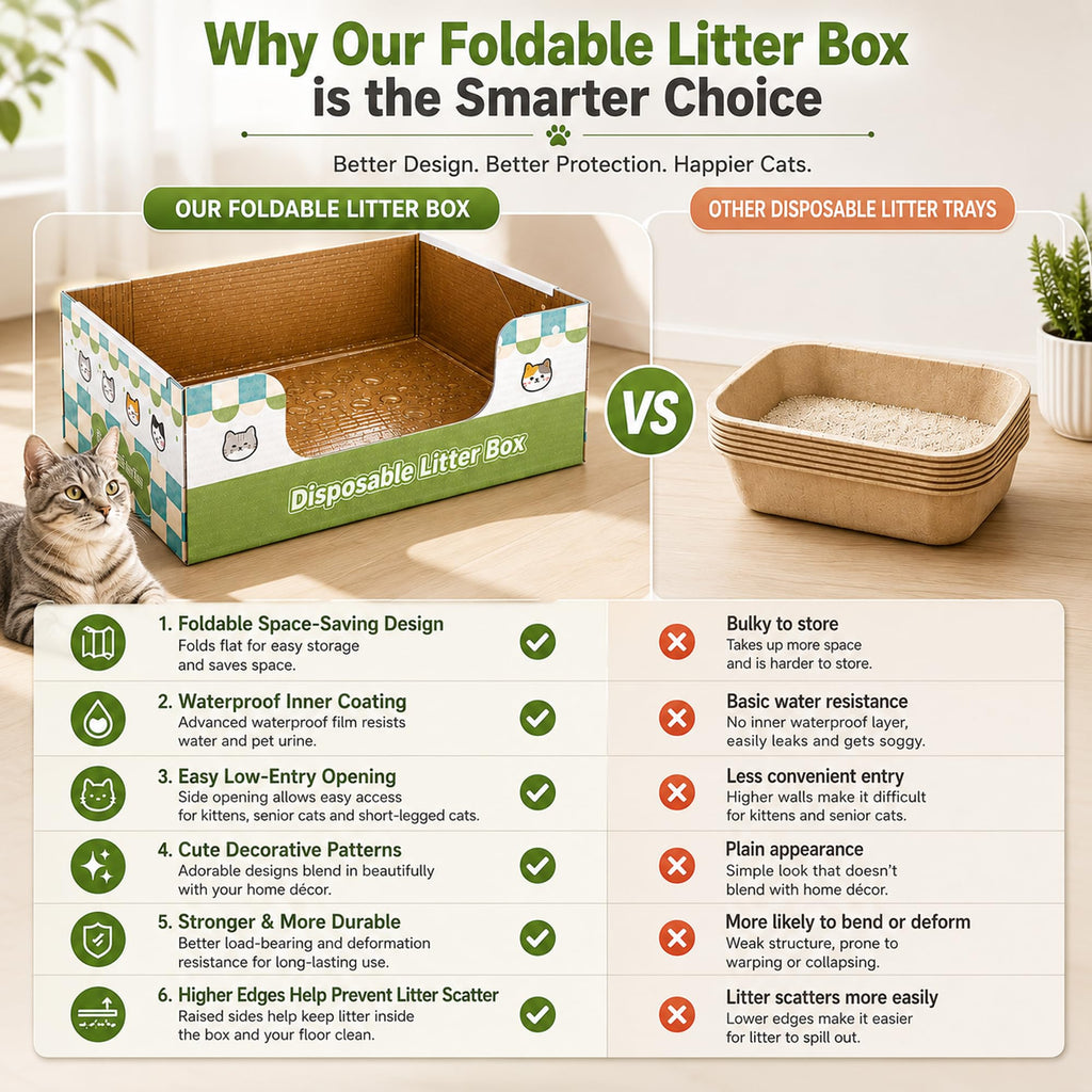6-Pack Disposable Litter Box B9087