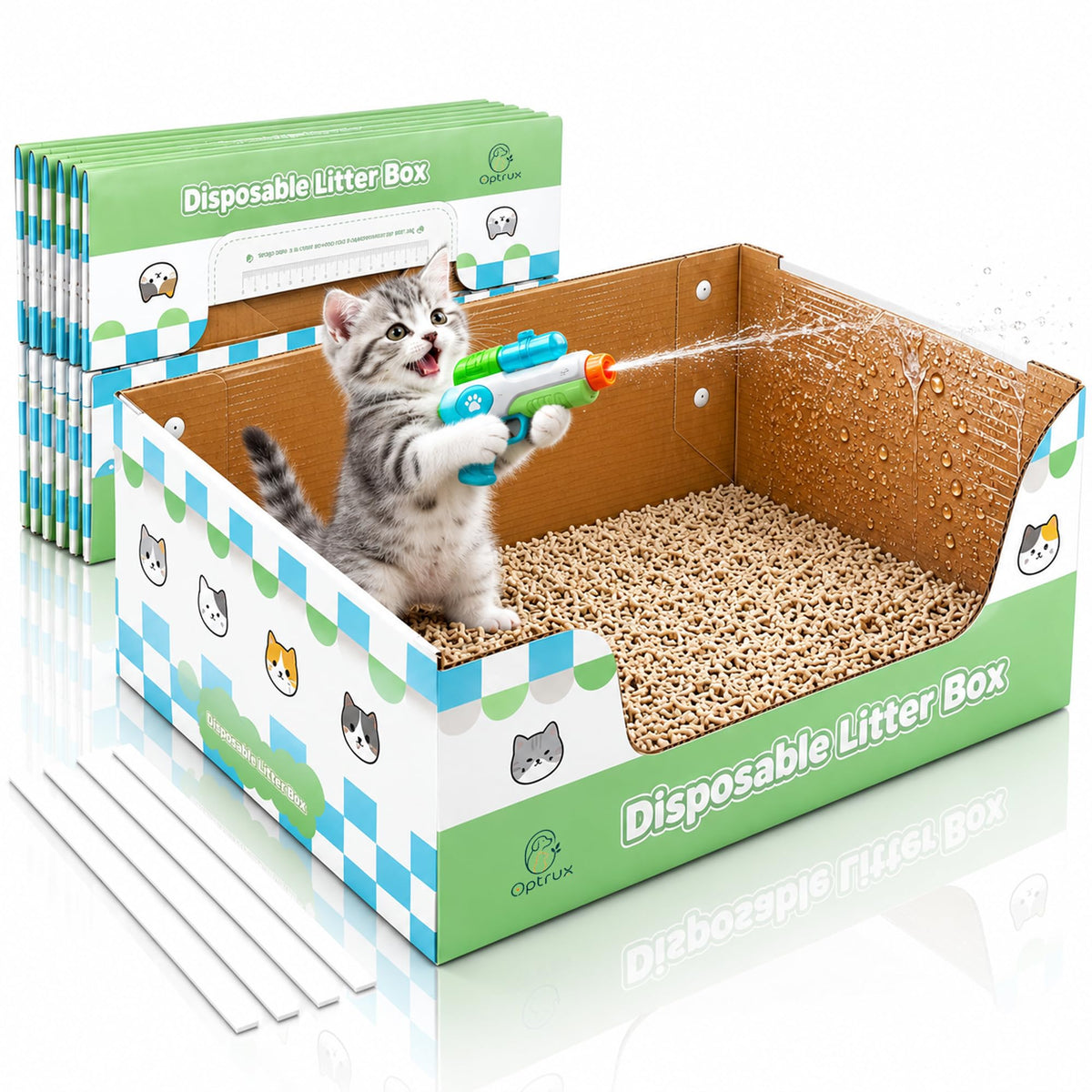 6-Pack Disposable Litter Box B9087