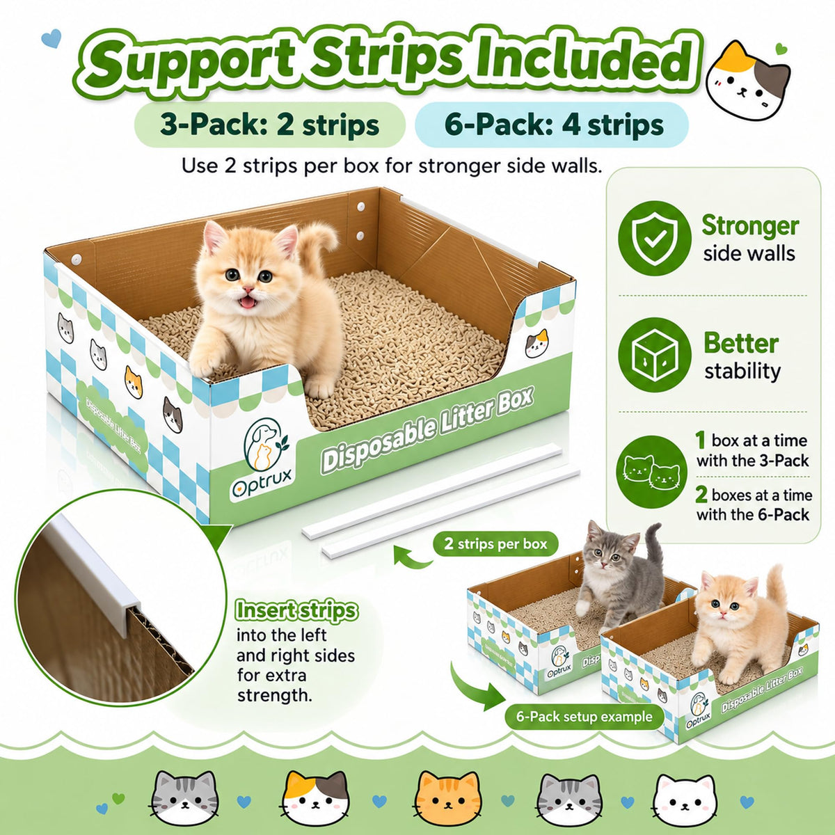 6-Pack Disposable Litter Box B9087