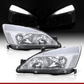 Chrome Housing Clear Lens LED Head Lights Turn Signal Lamps Assembly Pair Z8944