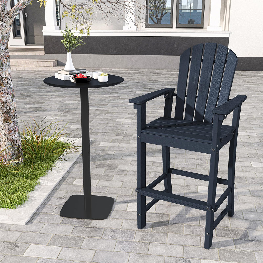 Navy Blue HDPE Resin Adirondack Chair C6674