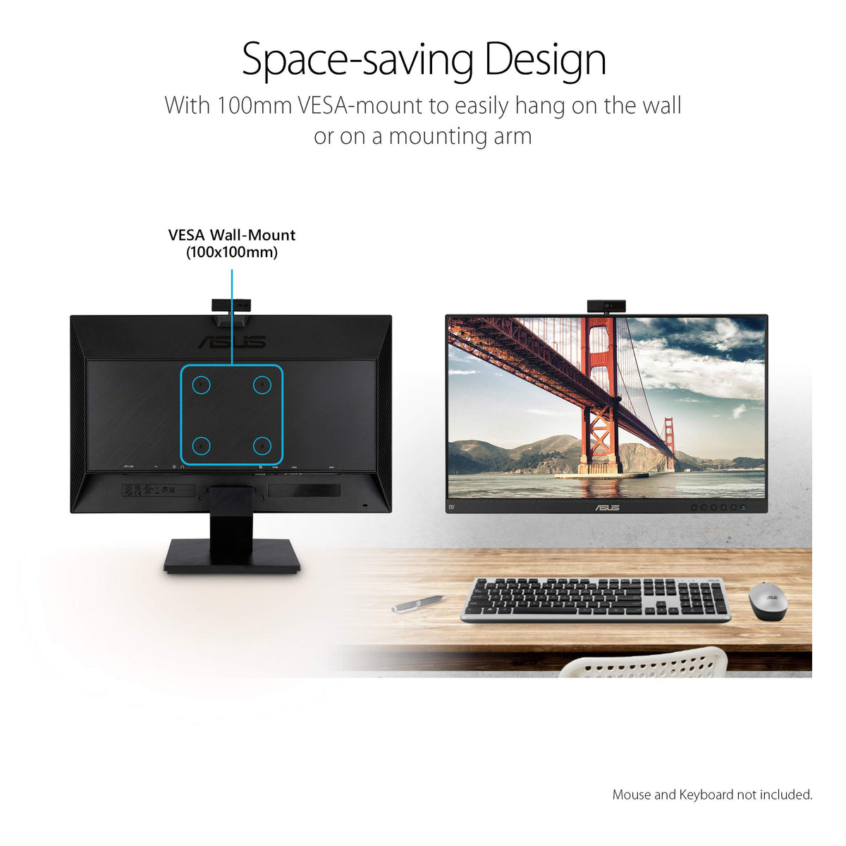 24 Inch 1080P Computer Monitor with Webcam R595