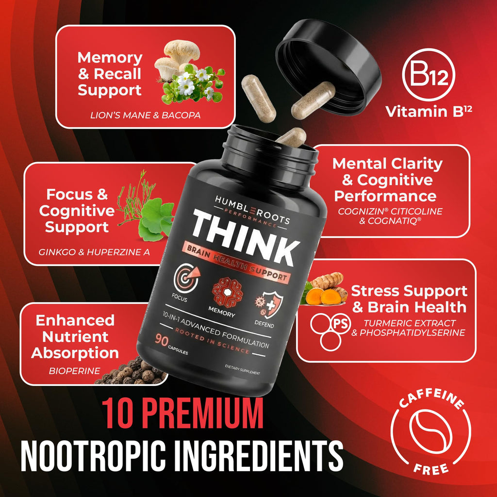 90 Capsules Nootropic Brain Supplement Q56013