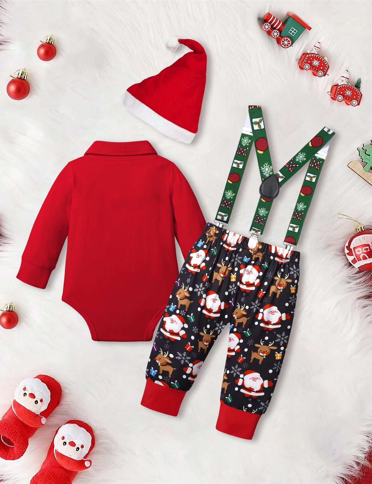 Baby Boy Christmas Outfit 3PCS Set X203734
