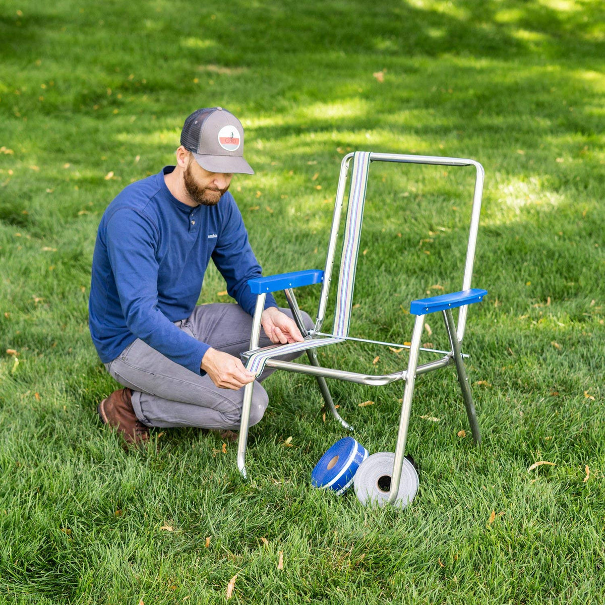 Replacement Lawn Chair Webbing, UV-Resistant Polypropylene U77134