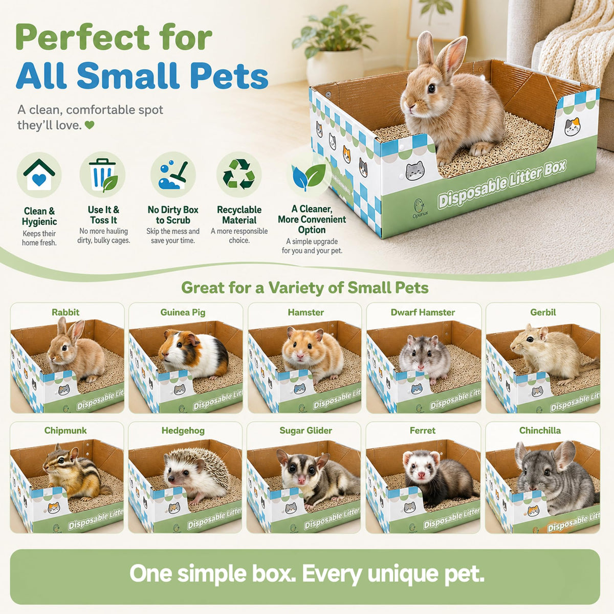 6-Pack Disposable Litter Box B9087