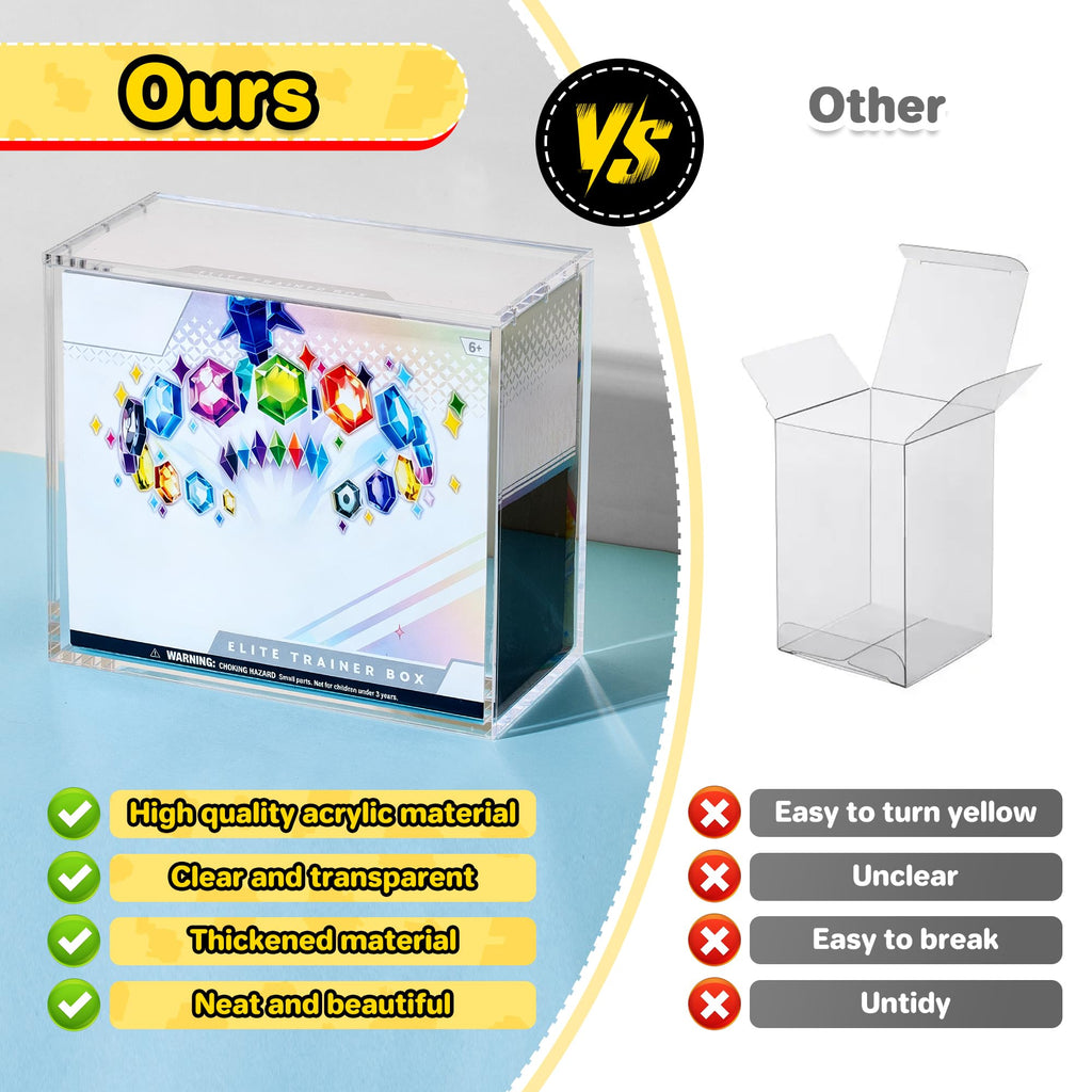 2 PCS 5mm Clear Acrylic Display Case Z1732