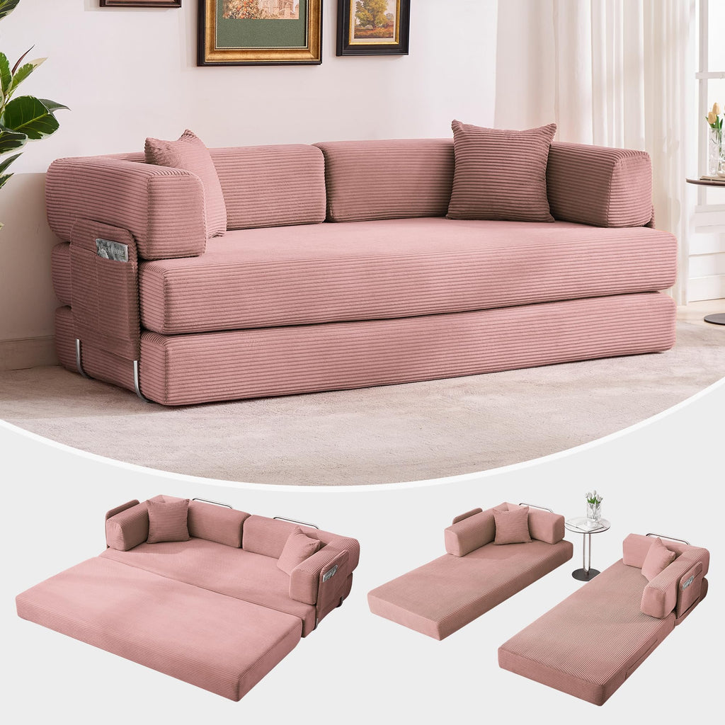 5-in-1 Convertible Sleeper Sofa Bed T897641