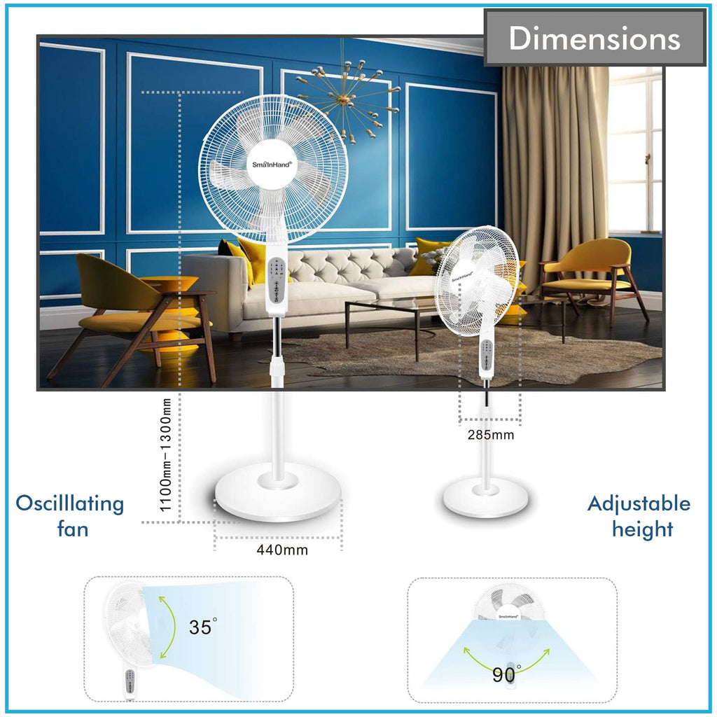 16” WIFI Enabled Oscillating Pedestal Fan Y327