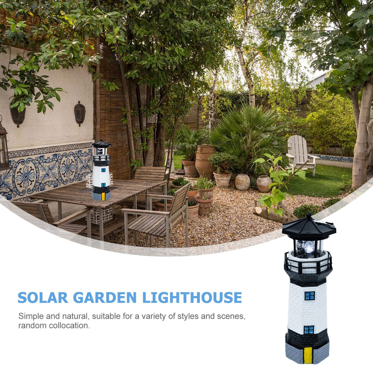 Solar Powered Rotating Garden Statue K435457