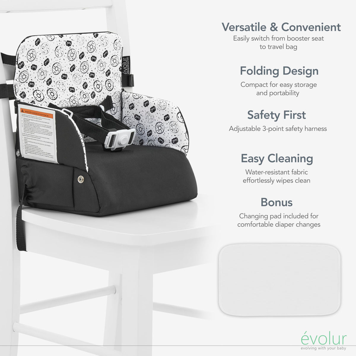 2-in-1 Portable Booster Seat and Travel Bag J371584