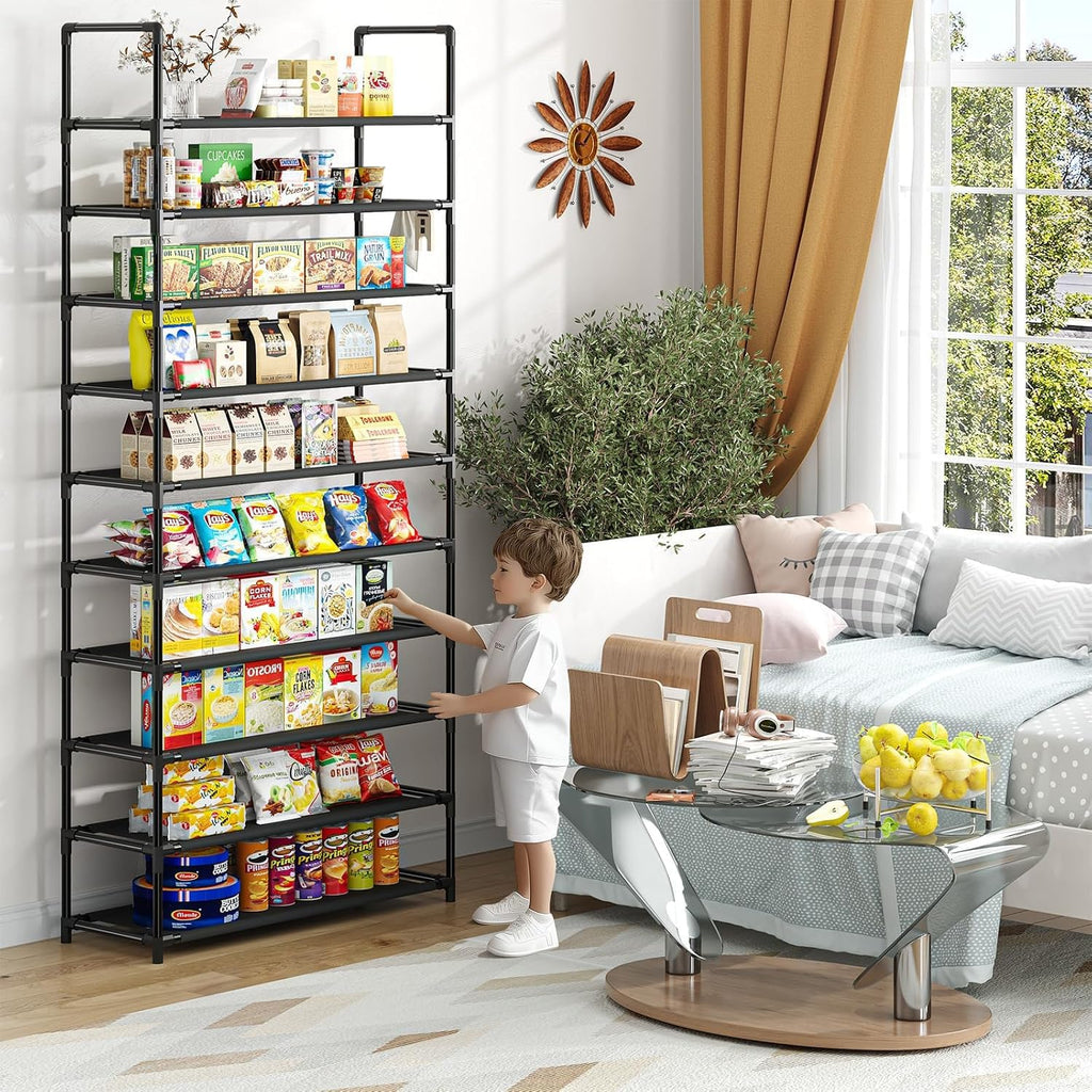Black 10 Tier Shoe Rack M683