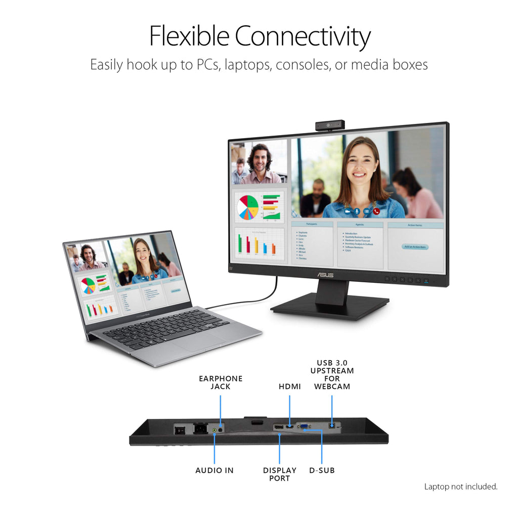 24 Inch 1080P Computer Monitor with Webcam R595