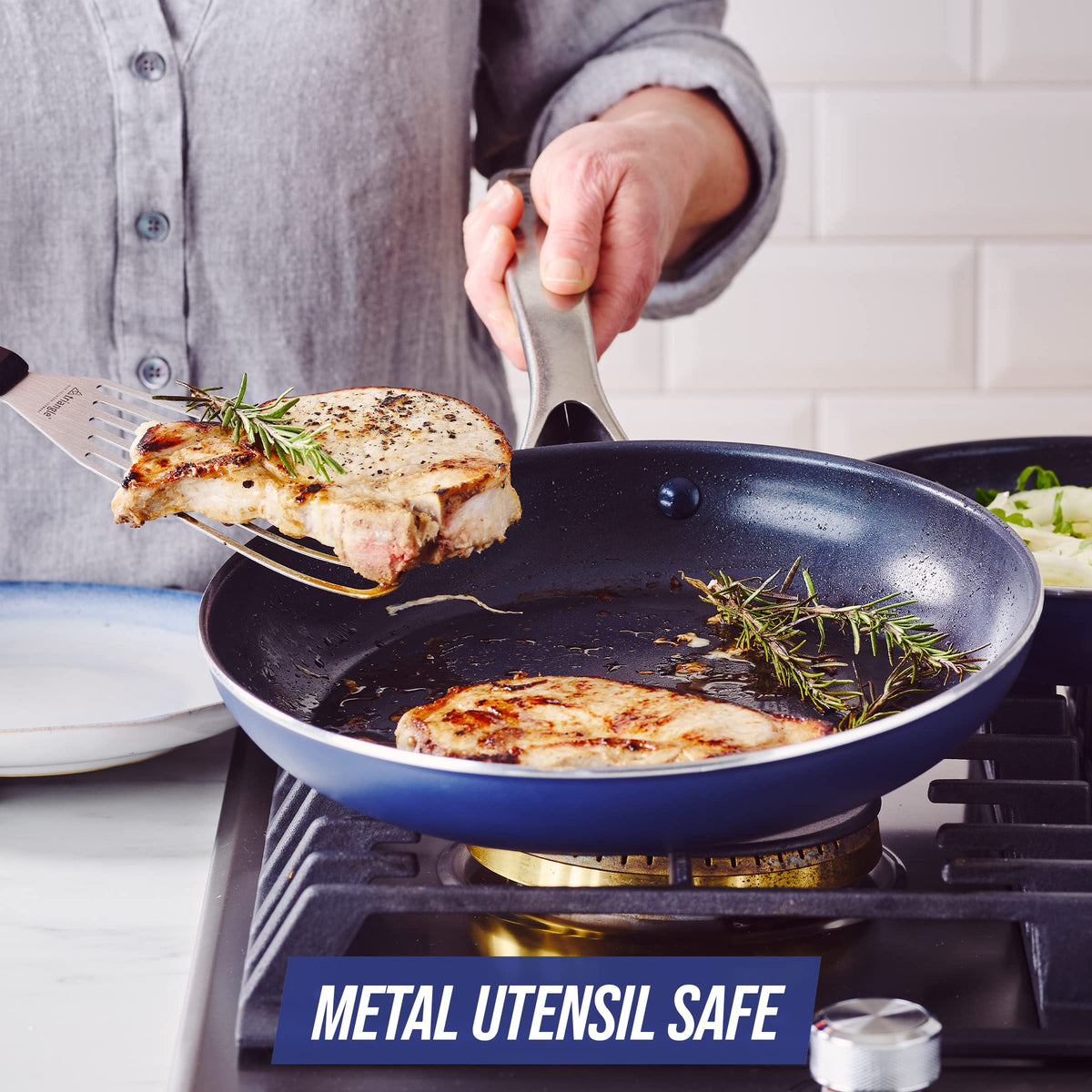 Blue 10 Piece Ceramic Nonstick Cookware Set B89182