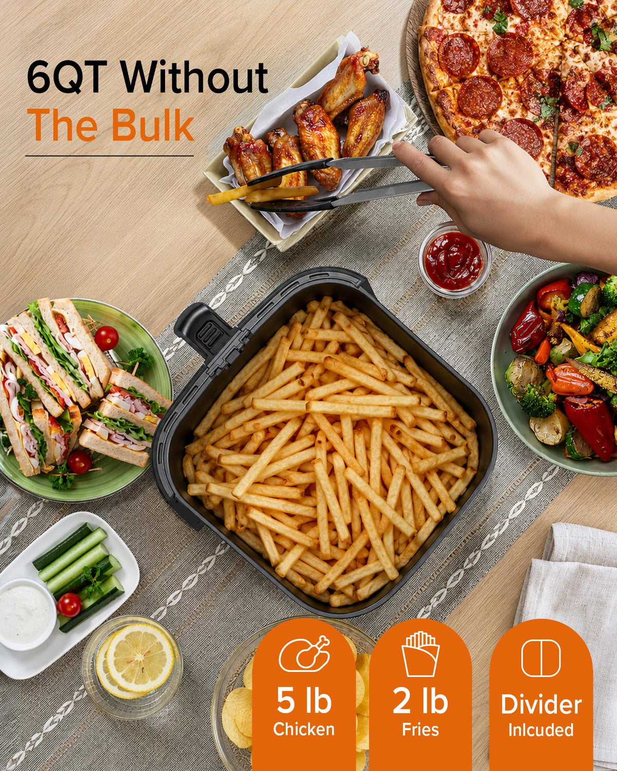 10-in-1 Air Fryer with Smart Probe V692