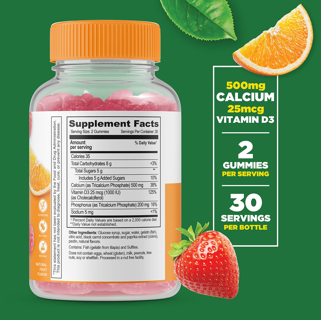 Calcium with Vitamin D + Beet Root Gummies T1346