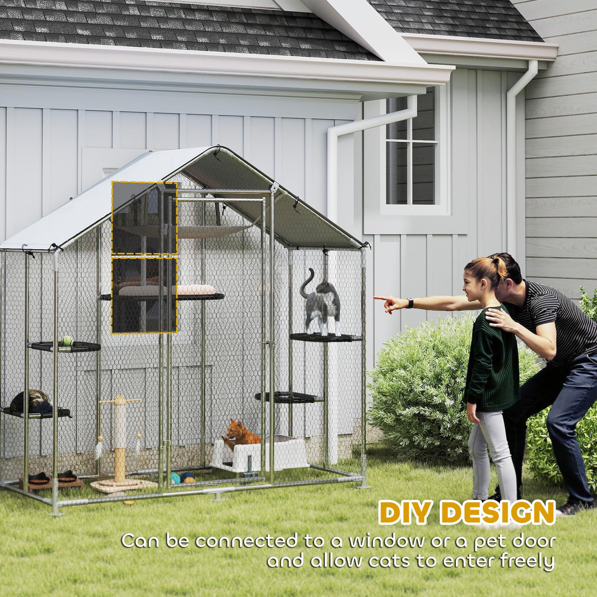 Large Outdoor Cat Enclosure P994