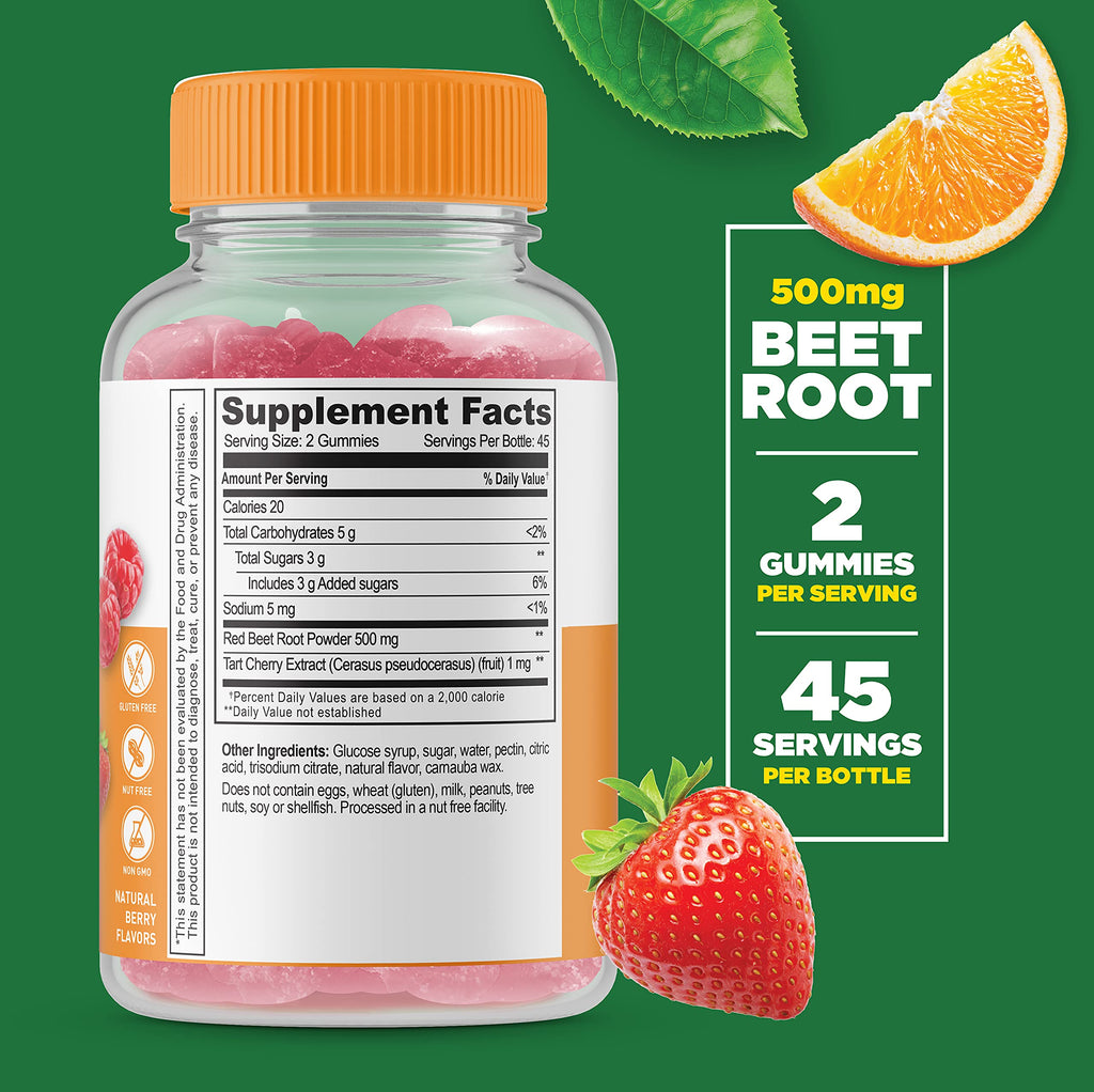 Calcium with Vitamin D + Beet Root Gummies T1346