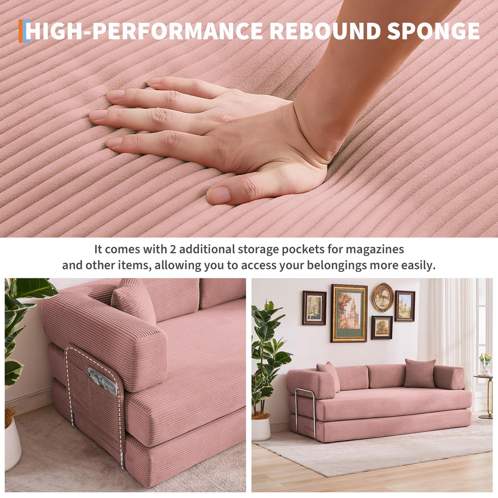5-in-1 Convertible Sleeper Sofa Bed T897641
